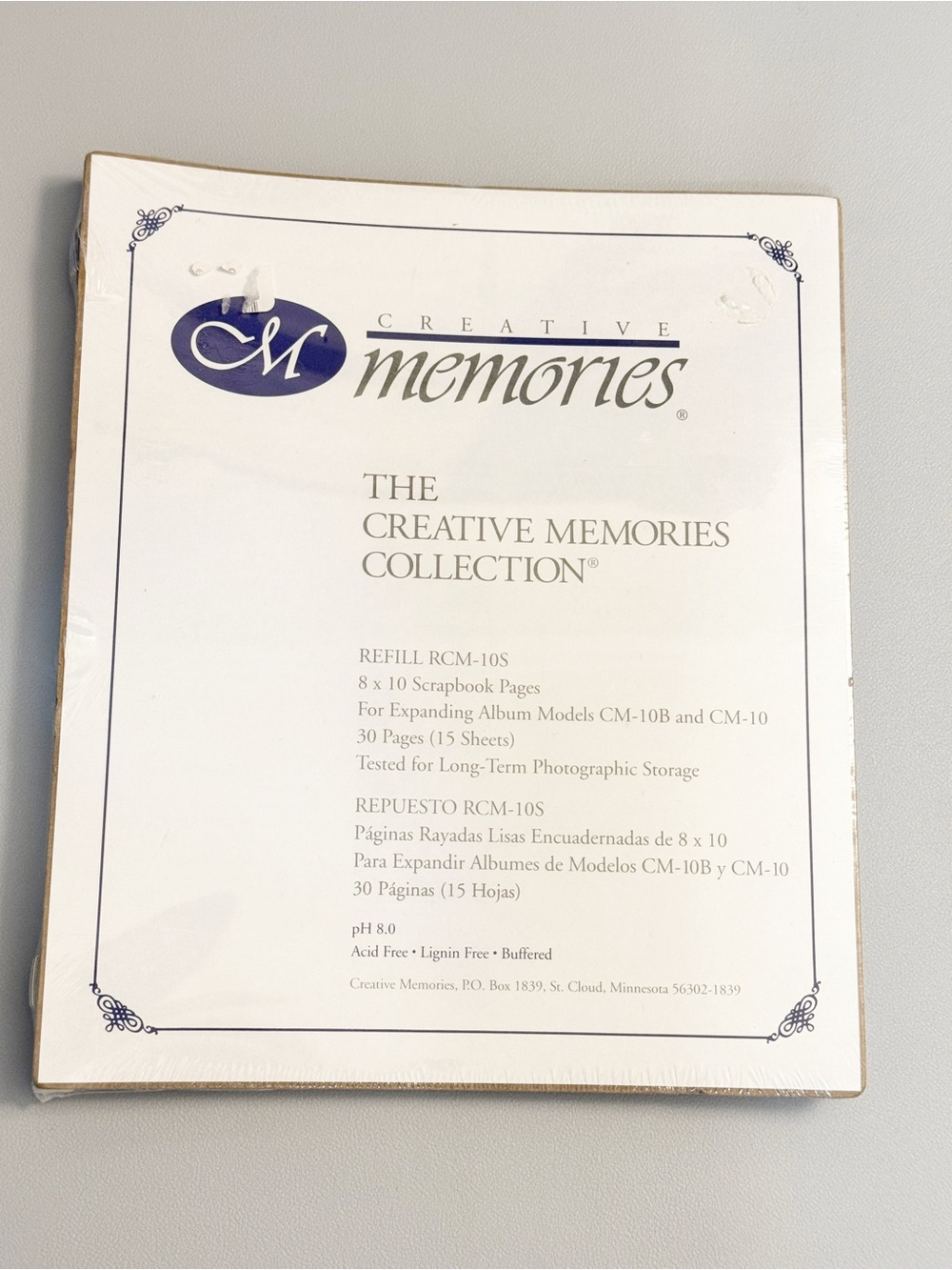 Creative Memories White 8x10 Scrapbook Pages Pack